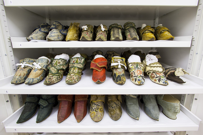 A tantalising glimpse into the eighteenth century shoe store at the Clothworkers Centre, Victoria and Albert Museum