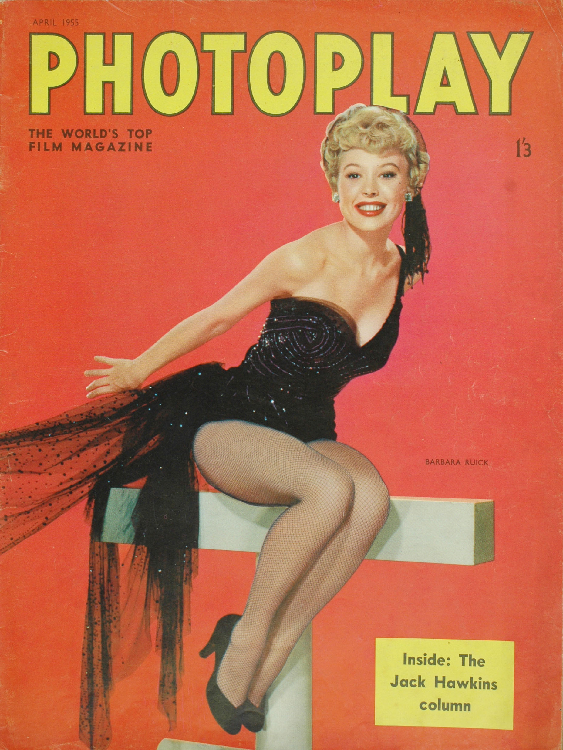Cover Photoplay Magazine April 1955, Barbara Ruck