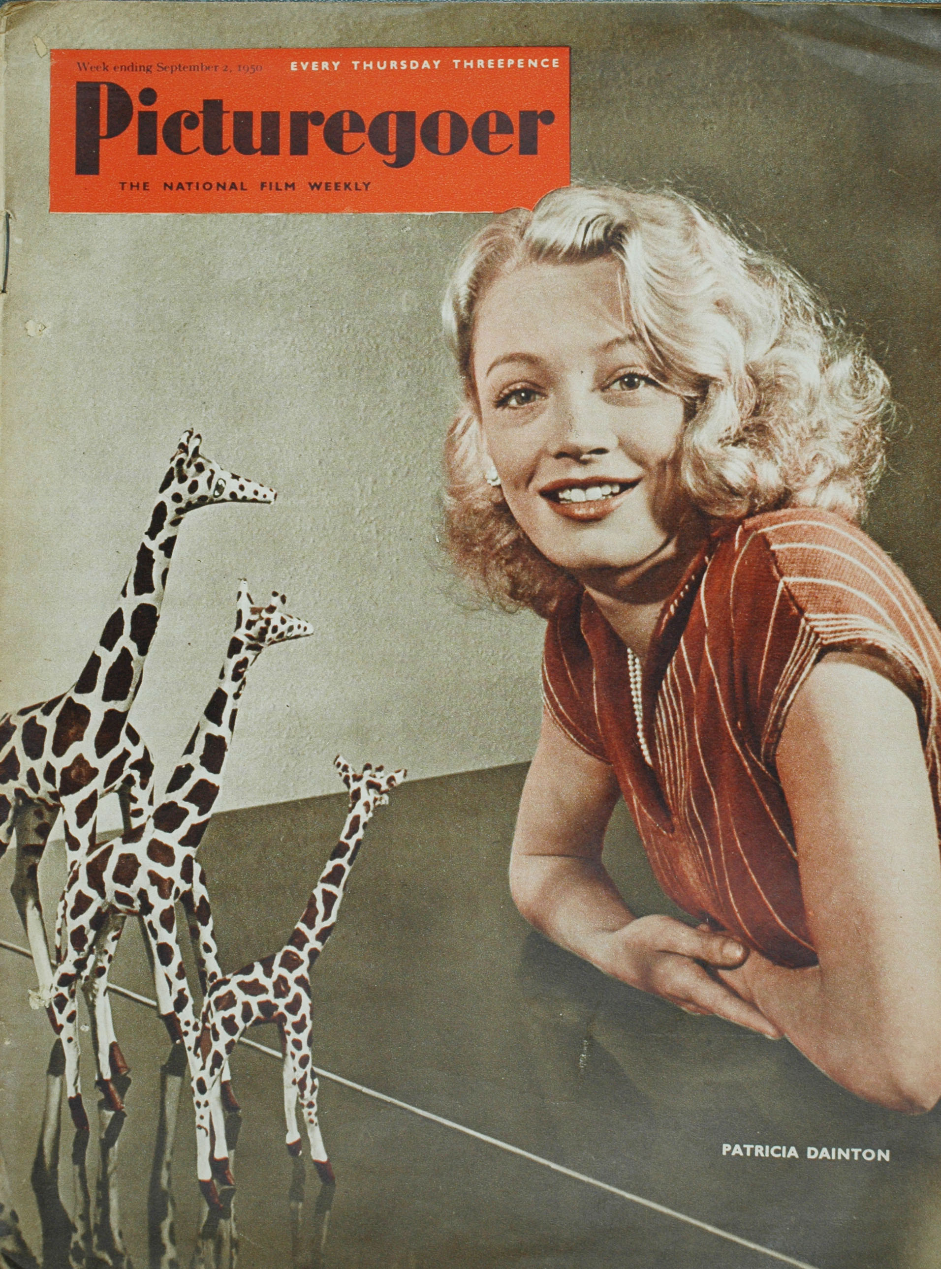 Cover Picturegoer Magazine 2nd September 1950, Patricia Dainton