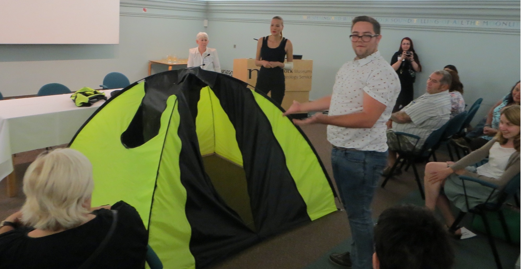 Winner of the Student Design Awards - Coat becomes a tent