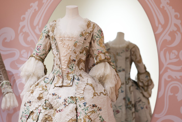 ‘Belvedere’ robe à la française, Unknown Maker, BELUM.T1829, National Museums NI, Ulster Museum. Image courtesy of Ulster Museum.