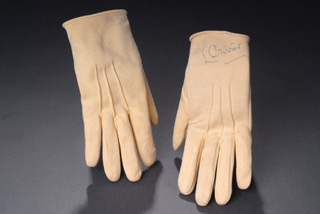 Gloves that Laurence Olivier wore as Archie Rice in The Entertainer, 1957, Credit University of Bristol Theatre Collection
