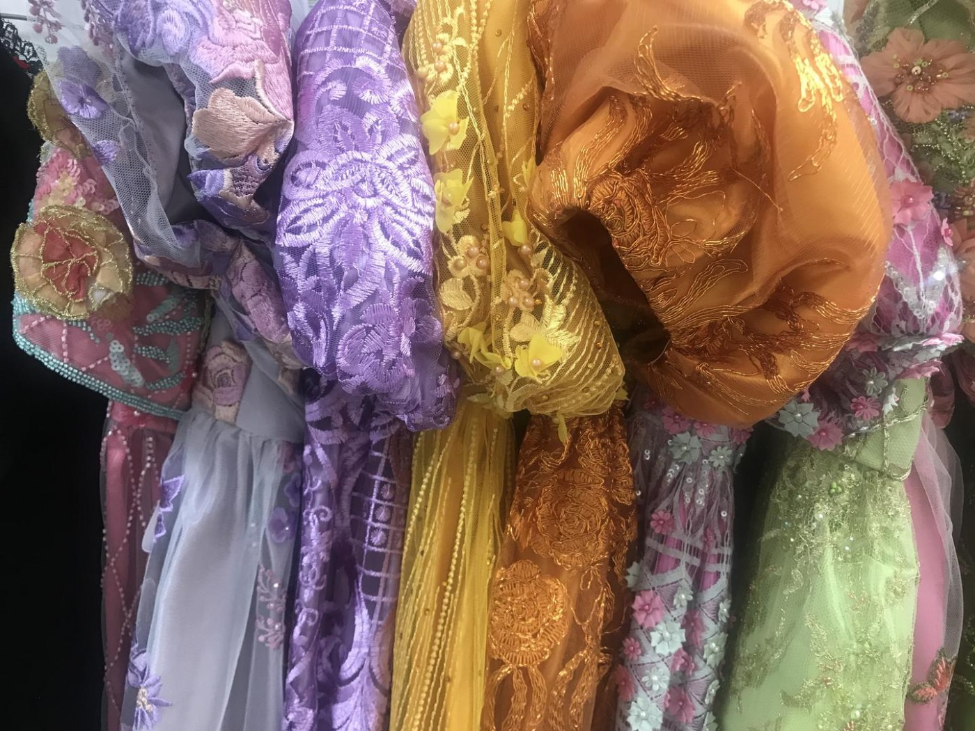 Behind the scenes in the costume warehouse. Credit: Netflix 2020.