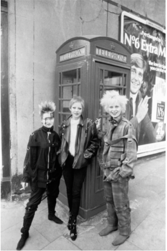 Vivienne Westwood with Jordan(Pamela Rooke) and another punk, London, 12 April 1977. Photo © Tim Jenkins / WWD / Penske Media via Getty Images