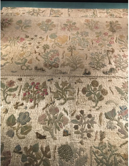 A Portion of the Bacton Altar Cloth. Photo: Isabella Rosner 