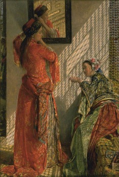 3. John Frederick Lewis, Indoor Gossip, 1873, Oil Painting. The Whitworth, University of Manchester. 