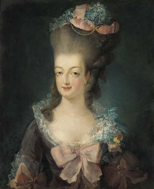 Marie Antoinette sporting a Pouf, 1775. https://www.pinterest.co.uk/pin/108297566010931820/?lp=true 