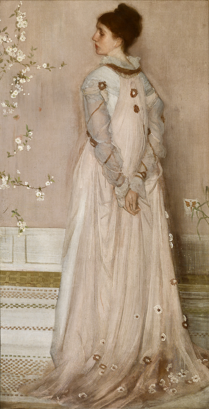 “Symphony In Flesh Colour and Pink: Portraits of Mrs Frances Leyland”, James McNeill Whistler, 1871-74     