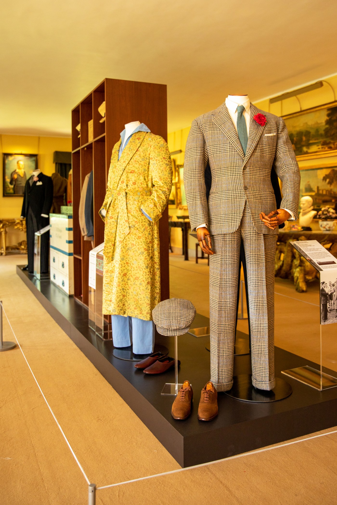 Lord Fairhaven's suits in Tailoring an Image at Anglesey Abbey, credit National Trust Images Mike Selby
