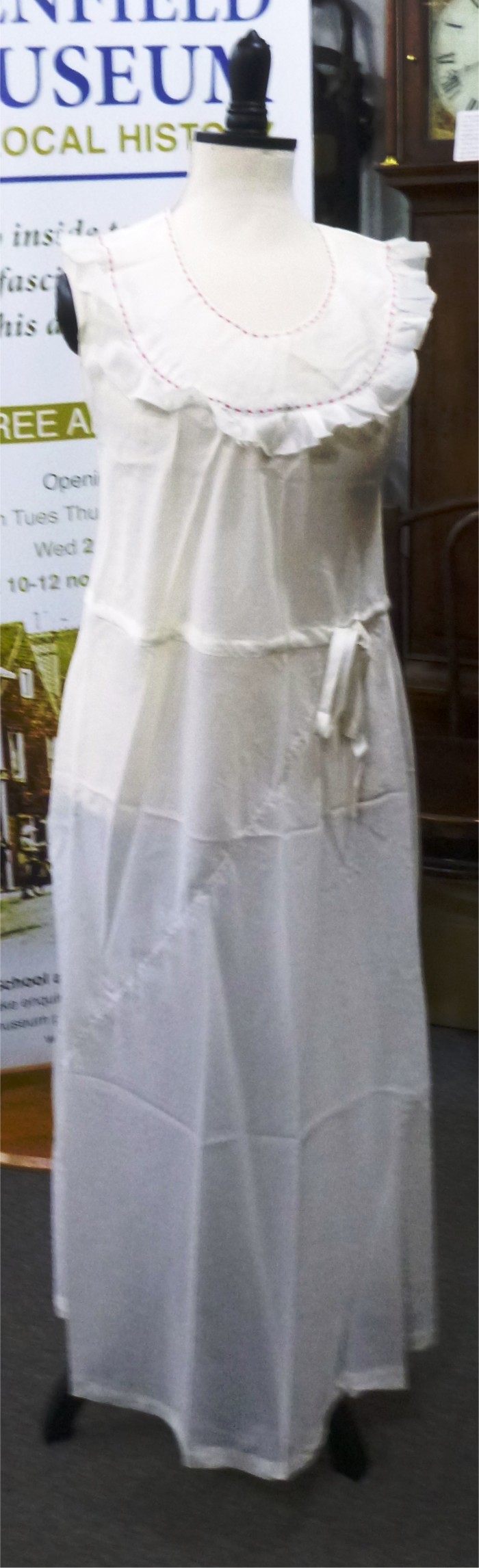 Parachute silk night dress. Henfield Museum