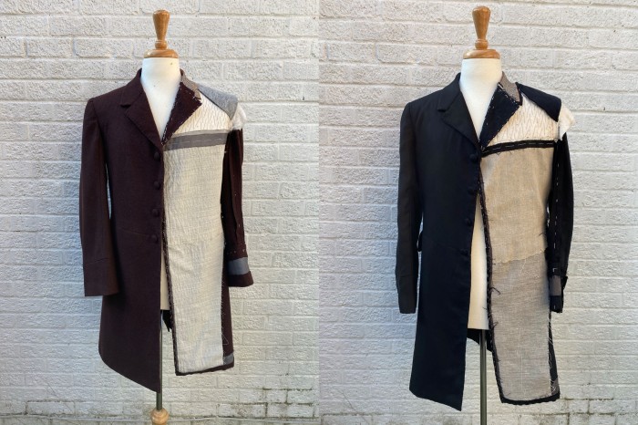 Traditional and sustainable frock coat comparison, Anne Thomson, (2020) MA Historical Costume, Arts University Bournemouth (Image: A. Thoms