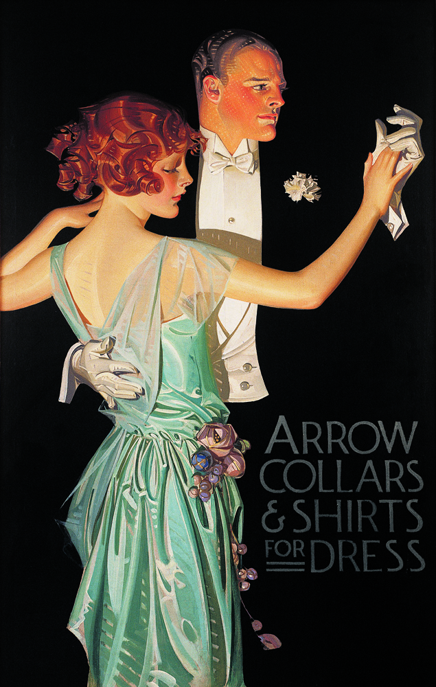 J.C. Leyendecker (1874–1951)
Man and Woman Dancing
Painting for Arrow Collar advertisement, 1923
Oil on canvas
National Museum of American Illustration, Newport, RI