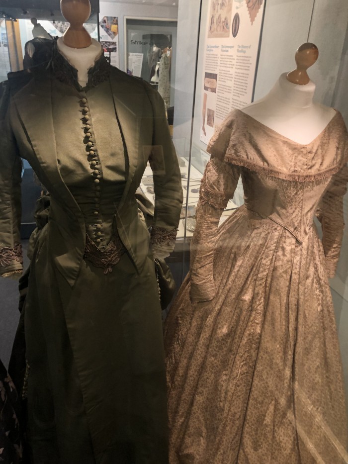 The green bustle dress, Captivating Costume exhibition