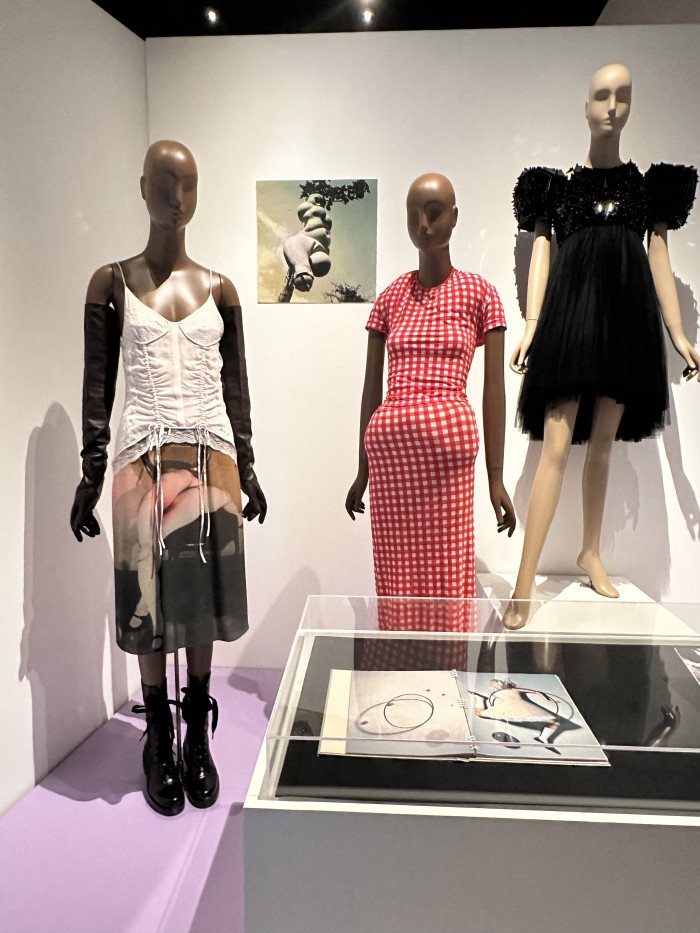 “Broken Dolls” featuring looks inspired by Hans Bellmer and Kinderwhore. From left to right: dress by Olivier Theyskens, dress by Comme des Garçons, dress by Dice Kayek, In case, Visionaire magazine 1999- No 27. “Movement’ by Mert Atlas and Marcus Piggott. Image credit © Jane Francis