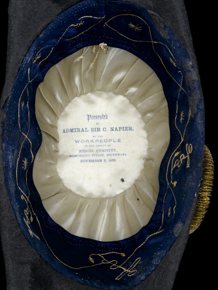Hat belonging to Admiral Charles Napier