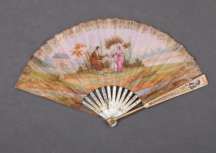 Family, c. 1820, front. Image courtesy of The Fan Museum.