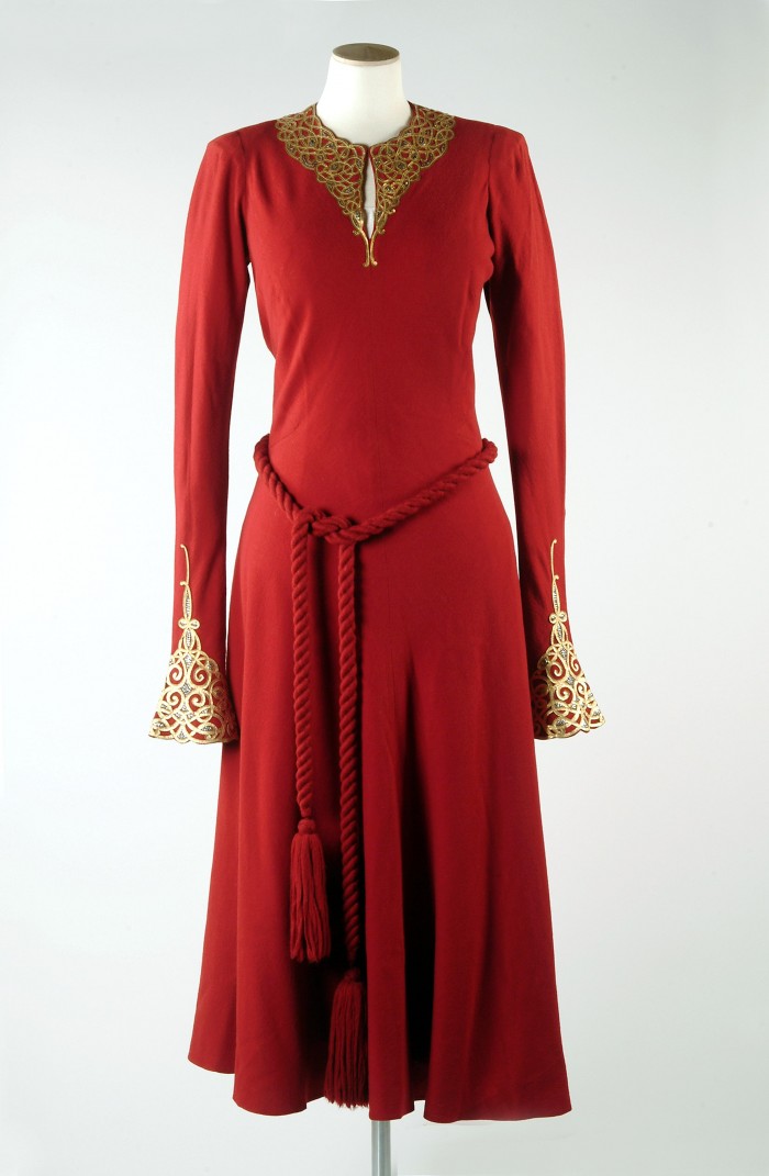 Wool Dinner Gown by Jeanne Lanvin, 1938 © Olive Matthews Collection, Chertsey Museum. Photo by John Chase photography