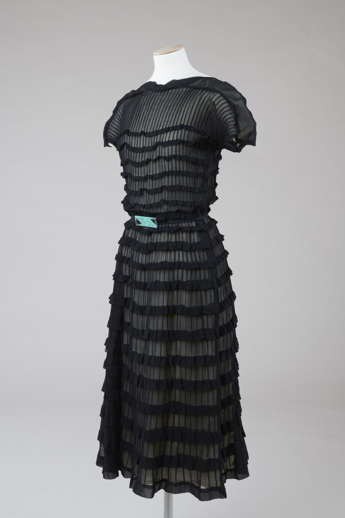 Black silk chiffon dress by Madeleine Vionnet, c.1935 © Olive Matthews Collection, Chertsey Museum. Photo by John Chase photography