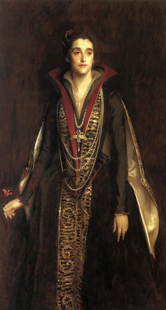 John Singer Sargent
Sybil, Countess of Rocksavage, 1922
Oil on canvas; 63 ½ × 35 5/8 in. (161.3 × 89.8 cm)
Courtesy Houghton Hall Collection, used by permission
Painters / Alamy Stock Photo