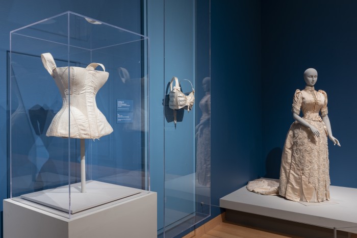 Something Old, Something New: Wedding Fashions and Traditions exhibition at the Museum of Fine Arts, Boston. May 27 to October 1, 2023. Edward and Nancy Roberts Family Gallery. Photograph © Museum of Fine Arts, Boston