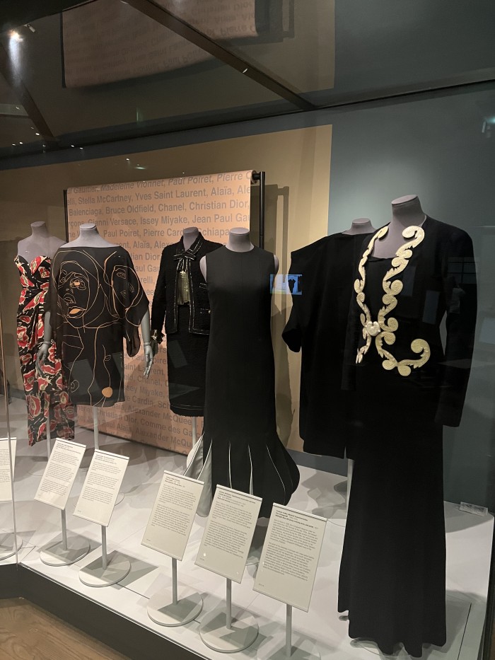 'Couture Codes' display in Unpicking Couture.