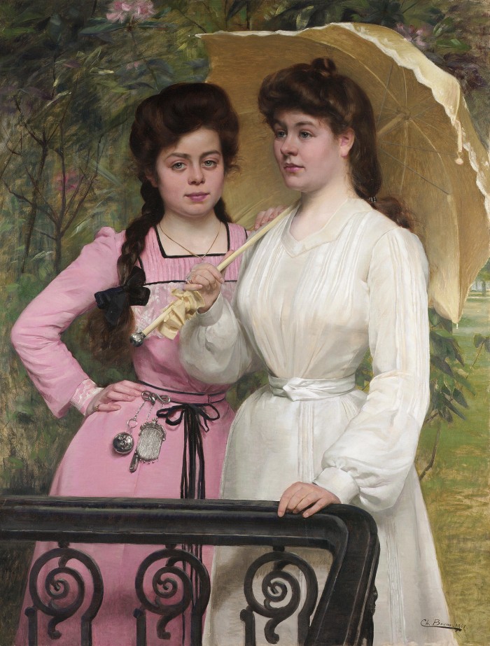 Karel Boom (1858–1939), Sisters, 1901. Oil on canvas, 120 × 92cm. Private collection. CC0 Wikimedia Commons 