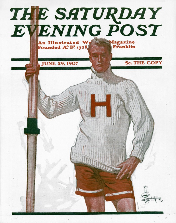 J.C. Leyendecker (1874–1951)
Cover of Saturday Evening Post, June 29, 1907 National Museum of American Illustration, Newport, RI