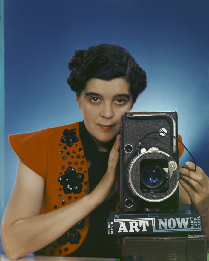 Self-Portrait with Vivid One-Shot Camera by Yevonde (1937), purchased with support from the Portrait Fund, 2021 © National Portrait Gallery, London