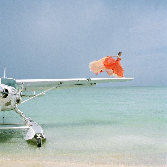 Saori on Seaplane Wing, Dominican Republic, 2009. Photograph Courtesy of Robert Klein Gallery.
