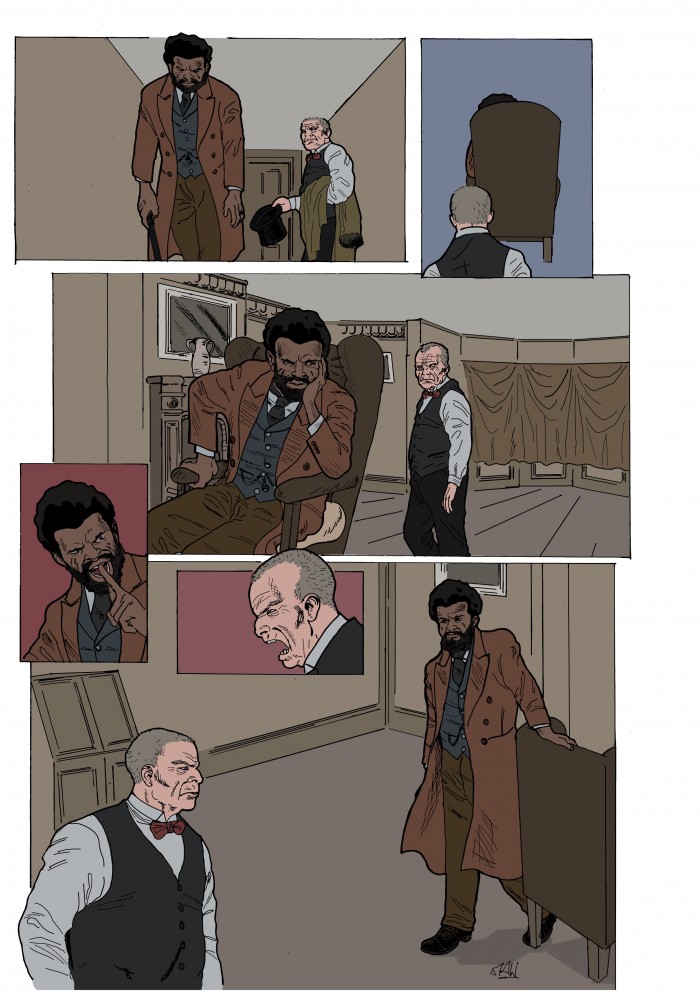 Cartoon strip from The Brotherhood. 

Image Credit: Marcus Anthoney Walters.