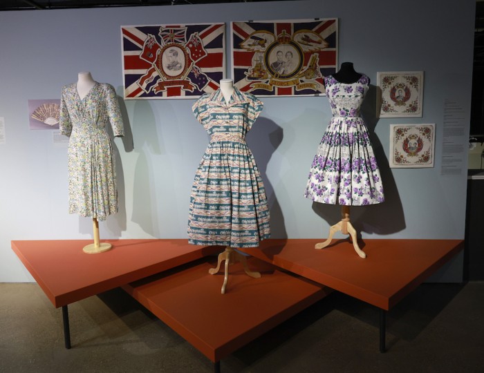 The Fashion of Democracy exhibition display © Fashion and Textile Museum. 