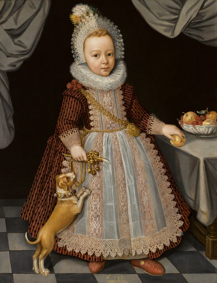 Child with Rattle, Paul van Somer I (1576 – 1621),1611 © Leeds Museums and Galleries